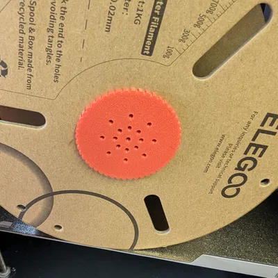 Elegoo spool desiccant/weight – nắp có tên filament, thêm tạ/pin/hút ẩm