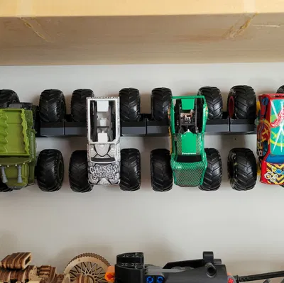 Giá Treo Xe Monster Trucks Hot Wheels - Trưng Bày Siêu Đỉnh