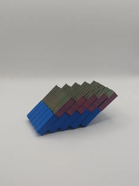 Fidget Pixel Cube – Khối Pixel Fidget In Một Lần (Print in Place) - Image 3