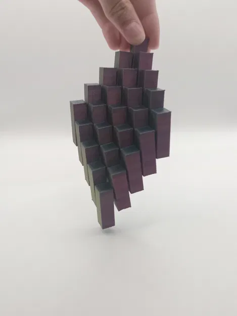 Fidget Pixel Cube – Khối Pixel Fidget In Một Lần (Print in Place) - Image 4