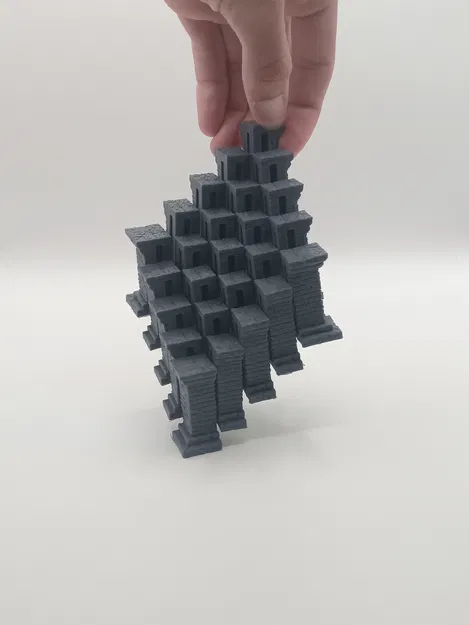 Fidget Pixel Cube – Khối Pixel Fidget In Một Lần (Print in Place) - Image 8