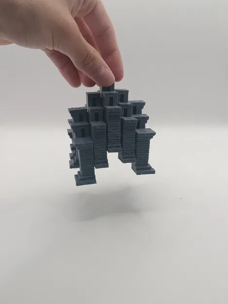 Fidget Pixel Cube – Khối Pixel Fidget In Một Lần (Print in Place) - Image 9