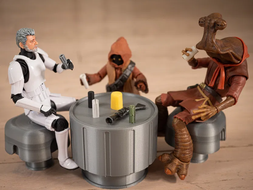 Bộ Bàn Ăn Cantina Star Wars – Black Series Diorama - Image 1