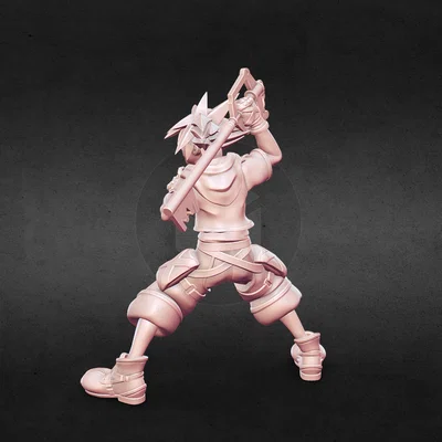 Mô Hình 3D Sora Kingdom Hearts - Đồ Chơi Trang Trí Độc Đáo