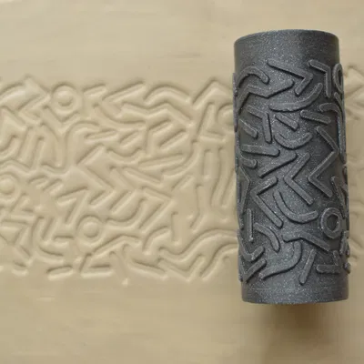 Con lăn tạo vân (Texture Roller) Abstract Doodle