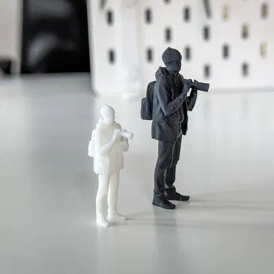 Nhiếp ảnh gia/khách du lịch mini cho diorama