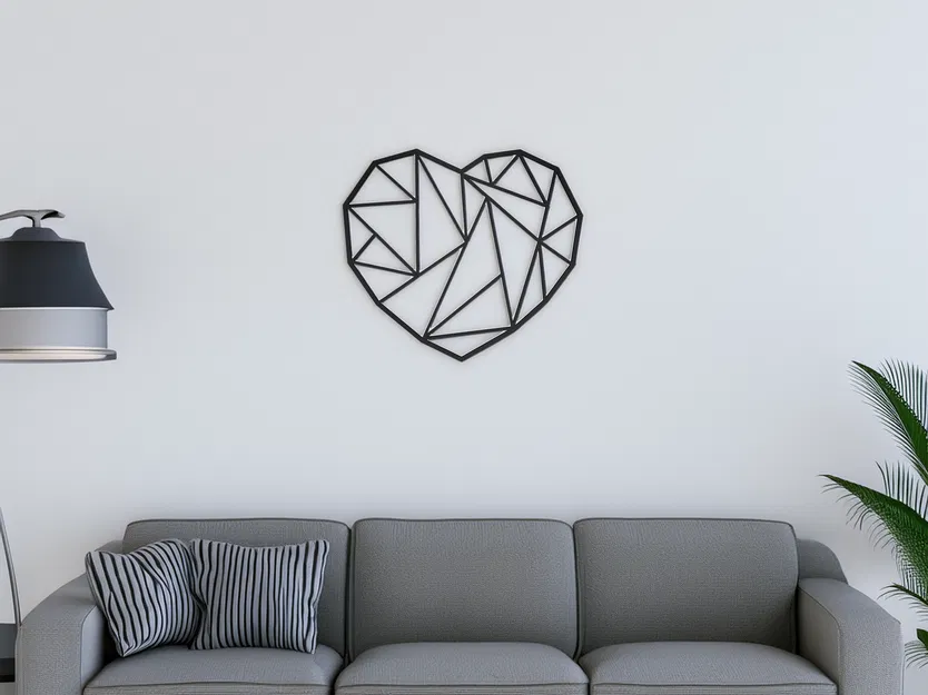 Trang trí treo tường hình trái tim (Heart wall art decoration) - Image 3