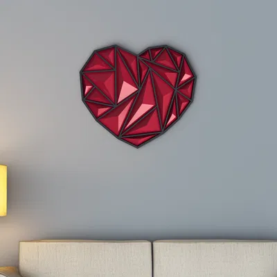 Trang trí treo tường hình trái tim (Heart wall art decoration)