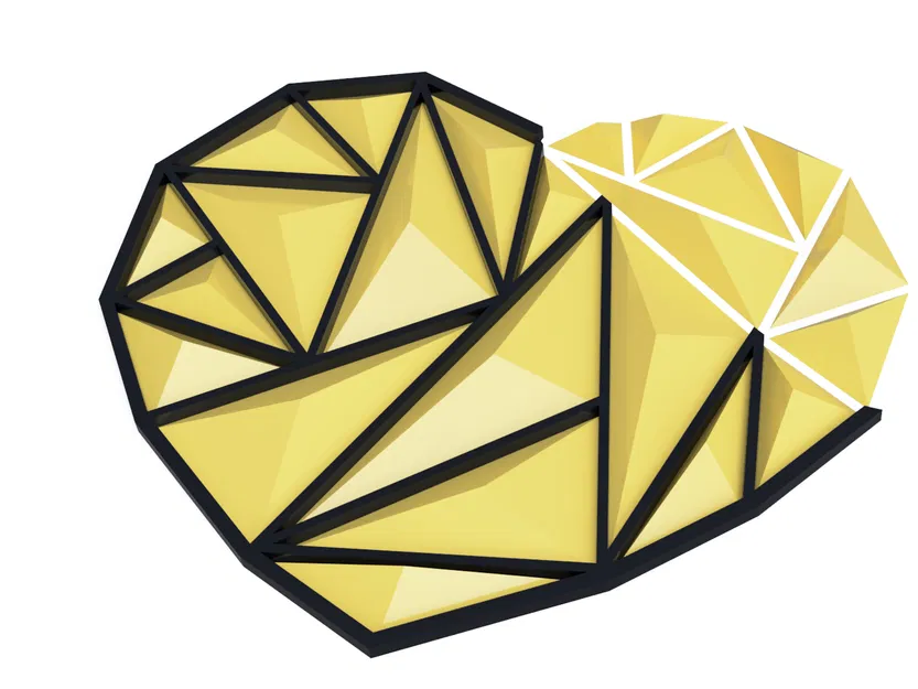 Trang trí treo tường hình trái tim (Heart wall art decoration) - Image 9