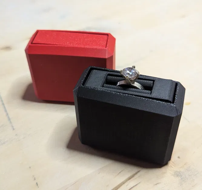 Hộp đựng nhẫn xoay (print in place) - Image 1