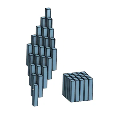 Khối Lập Phương Linh Hoạt 5x5 - Đồ Chơi Fidget In 3D Độc Đáo