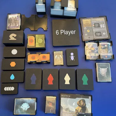 Insert Dune Imperium Uprising + Rise of Ix + Immortality (hỗ trợ sleeve)