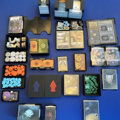 Insert Dune Imperium Uprising + Rise of Ix + Immortality (hỗ trợ sleeve)