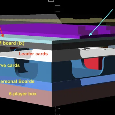 Insert Dune Imperium Uprising + Rise of Ix + Immortality (hỗ trợ sleeve)