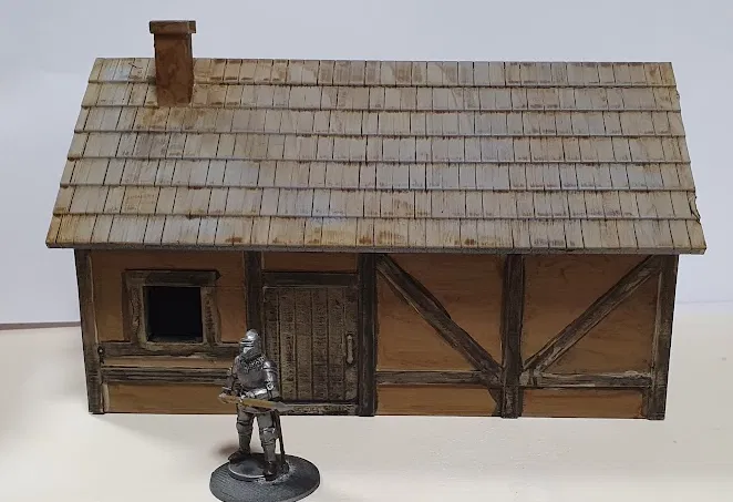 Nhà nông dân Trung Cổ kiểu wattle and daub - Image 1