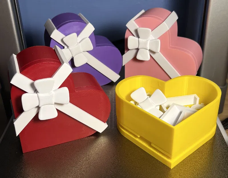 Hộp Quà Trái Tim Valentine In 3D Độc Đáo - Image 1