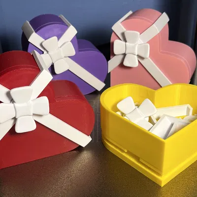 Hộp Quà Trái Tim Valentine In 3D Độc Đáo