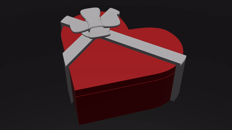 Hộp Quà Trái Tim Valentine In 3D Độc Đáo - Image 2