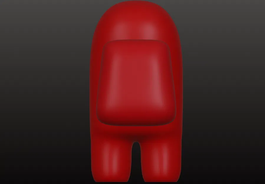 Mô Hình Nhân Vật Among Us Màu Đỏ In 3D - Image 4
