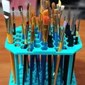 Giá đỡ cọ sơn lục giác (Hexagon Paintbrush Holder) - Thumbnail 1