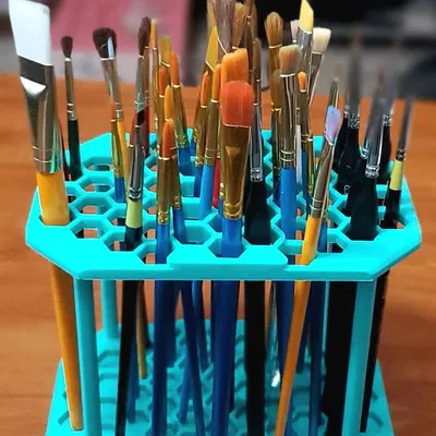 Giá đỡ cọ sơn lục giác (Hexagon Paintbrush Holder)