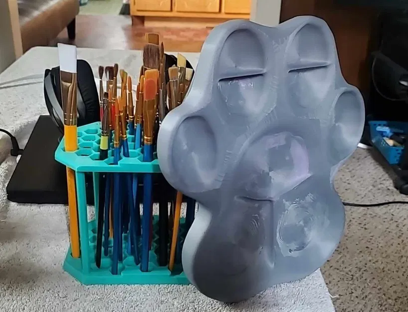 Giá đỡ cọ sơn lục giác (Hexagon Paintbrush Holder) - Image 2