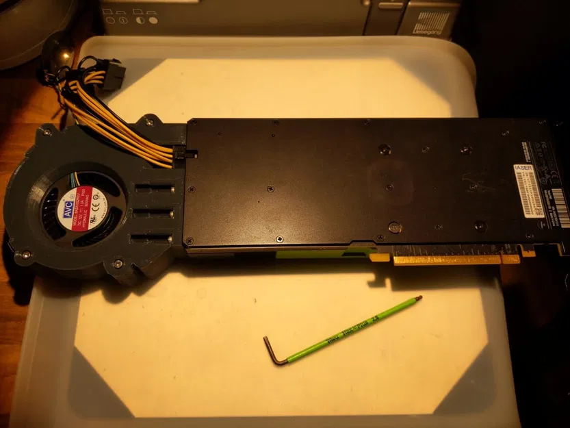 Ốp dẫn gió (radial fan shroud) cho NVIDIA Tesla P40 - Image 2