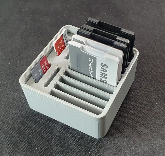 Khay 1x1 Gridfinity đựng 9 thẻ SD + 4 thẻ MicroSD - Image 1