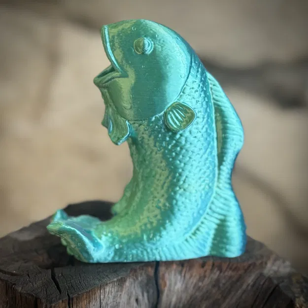 Cá Koi Bật Nhảy (Leaping Koi Fish) - Image 2