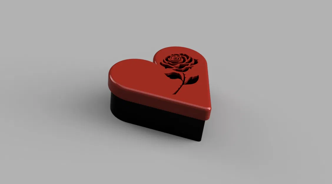 Hộp Quà Trái Tim Khắc Hoa Hồng Cho Ngày Valentine - Image 2