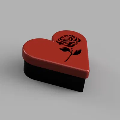 Hộp Quà Trái Tim Khắc Hoa Hồng Cho Ngày Valentine