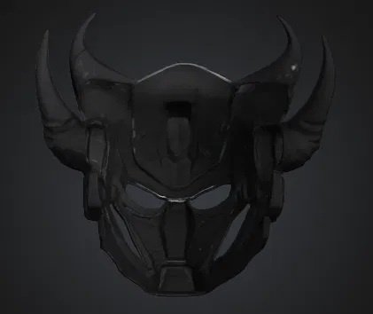 Mặt nạ Oni phong cách tương lai (Futuristic Oni Inspired Mask) - Image 2