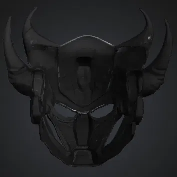 Mặt nạ Oni phong cách tương lai (Futuristic Oni Inspired Mask)