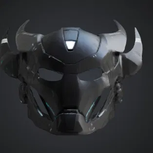 Mặt nạ Oni phong cách tương lai (Futuristic Oni Inspired Mask)