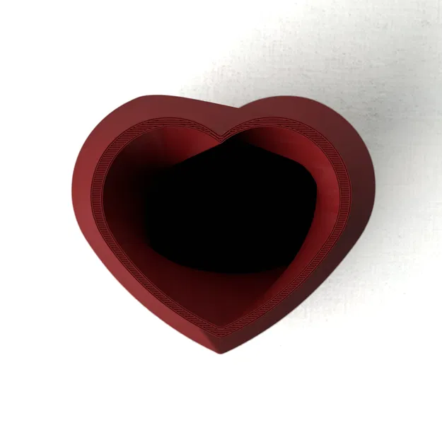 Bình hoa Valentine – hình trái tim xoắn nhẹ - Image 3