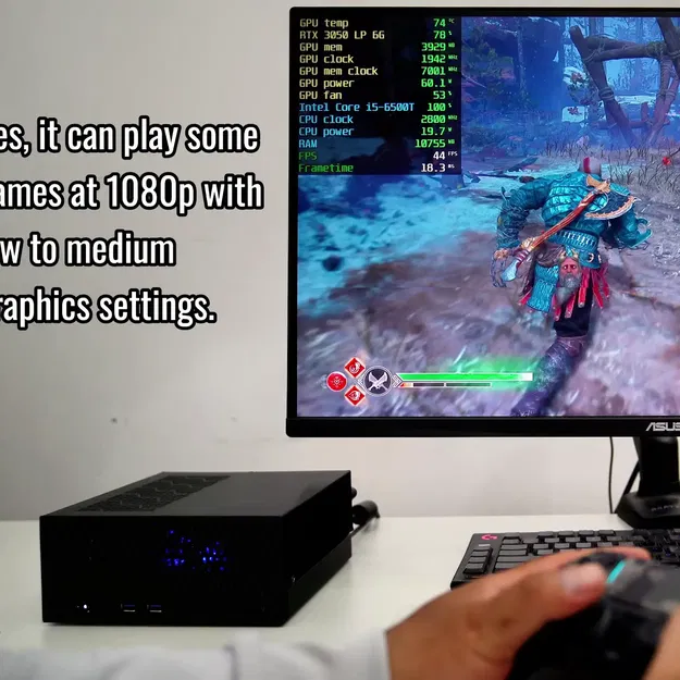 File 3D cho Dell Optiplex 3050 Micro: case, SSD cage & bracket M2 to PCIe x16 - Image 7