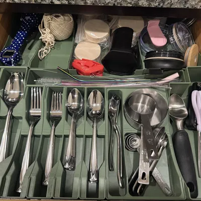 Khay chia ngăn dao nĩa 3D - Sắp xếp bếp gọn gàng