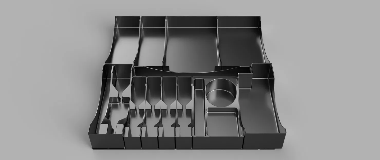 Khay chia ngăn dao nĩa 3D - Sắp xếp bếp gọn gàng - Image 2