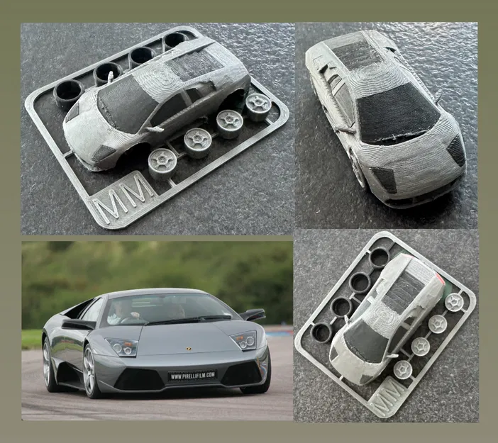 Mô Hình Lamborghini Murcielago Kit Card Tinh Xảo - In 3D - Image 1
