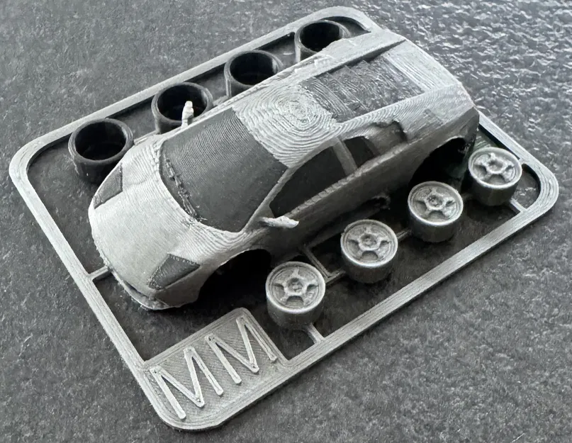 Mô Hình Lamborghini Murcielago Kit Card Tinh Xảo - In 3D - Image 3