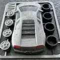 Mô Hình Lamborghini Murcielago Kit Card Tinh Xảo - In 3D - Thumbnail 5