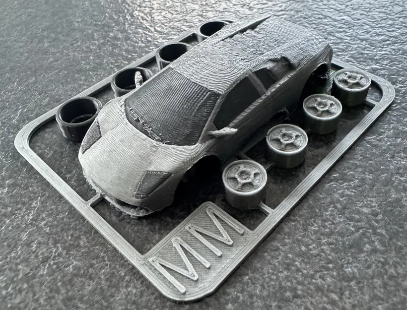 Mô Hình Lamborghini Murcielago Kit Card Tinh Xảo - In 3D - Image 10