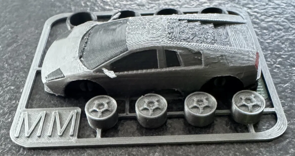 Mô Hình Lamborghini Murcielago Kit Card Tinh Xảo - In 3D - Image 12