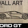 Tranh Treo Tường Siêu Xe Ford GT 2022 - Đồ Trang Trí Độc Đáo - Thumbnail 1
