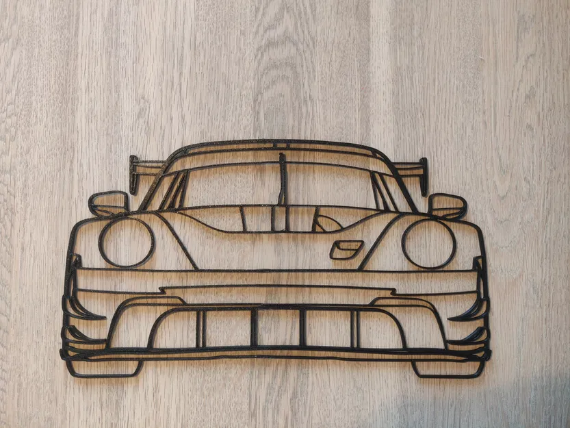 Tranh Treo Tường 3D Xe Porsche 911 GT3 R 2023 - Phong Cách Tốc Độ - Image 2