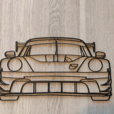 Tranh Treo Tường 3D Xe Porsche 911 GT3 R 2023 - Phong Cách Tốc Độ