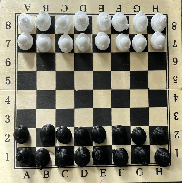 Bộ Cờ Vua Hình Vịt 3D Đáng Yêu - Quà Tặng Độc Đáo - Image 1