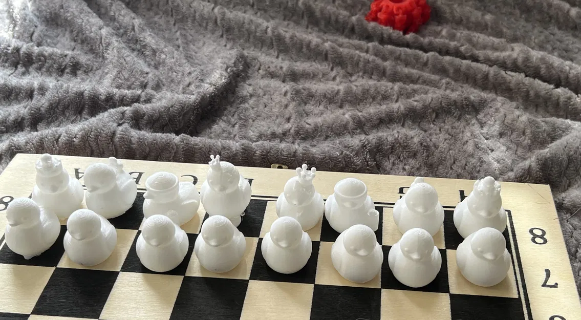 Bộ Cờ Vua Hình Vịt 3D Đáng Yêu - Quà Tặng Độc Đáo - Image 3