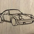 Tranh Treo Tường Silhouette Porsche 911 Turbo 1975 Độc Đáo - Thumbnail 2