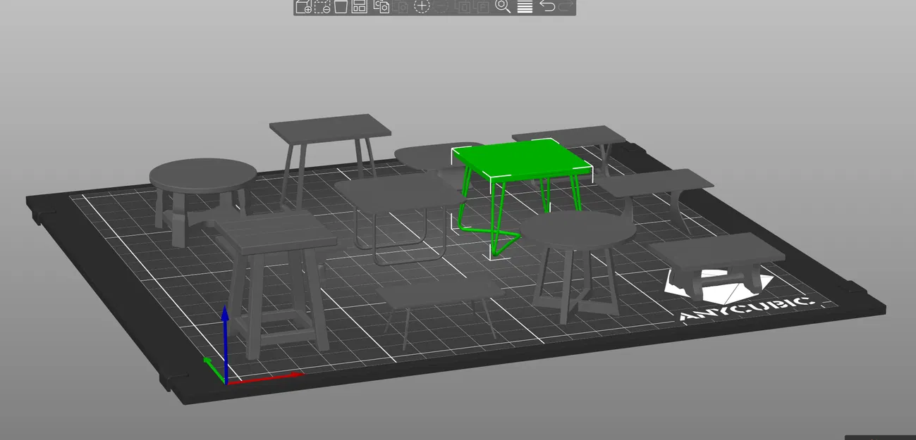Bộ 12 Mẫu Bàn Ghế Mini 3D Cho Nhà Búp Bê - Image 1